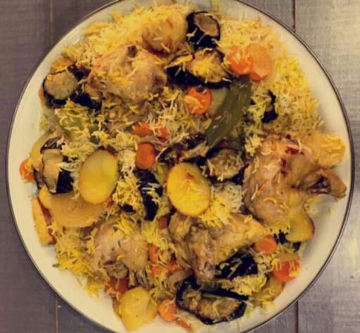Rice dish with assorted vegetables